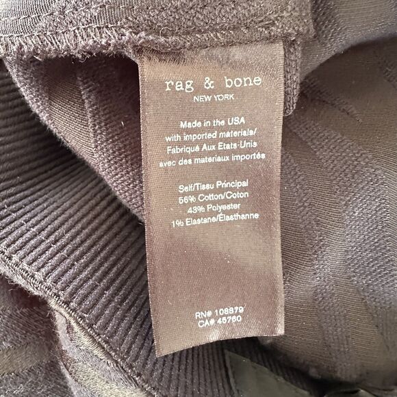 Rag & Bone Simone Pants Zebra Print Jacquard Black Size 4 - Picture 11 of 11